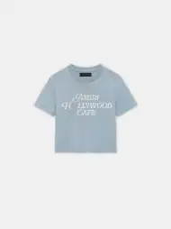 WOMEN - WOMEN'S AMIRI HOLLYWOOD CAFE BABY TEE - Mist