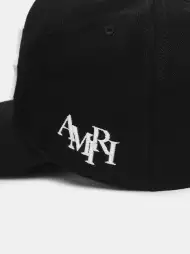 THREE STAR STAGGERED AMIRI FULL CANVAS HAT - Black White(CANVAS,Black White)