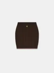 WOMEN - WOMEN'S MA QUAD MINI SKIRT - Brown(VISCOSE,Brown)