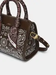 WOMEN - WOMEN'S BANDANA MICRO TRIANGLE BAG - Chocolate(SILK,Chocolate)