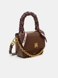 WOMEN - WOMEN'S MICRO MA BAG WITH CHAIN HANDLE - Brown(SILK,Brown)