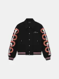AMIRI SNAKE BONES JACKET - Black