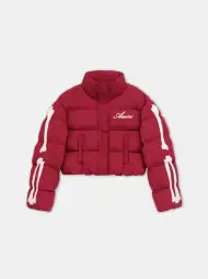 WOMEN - WOMEN'S BONES CROPPED DOWN JACKET - Deep Red
