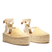 Greeca Casual  Espadrile(5,Pearl Gold)