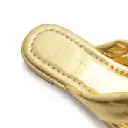 Fairy Flat Sandal(5,Ouro Gold)