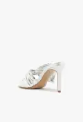 Judy High Smashed Metallic Sandal(5,Silver)