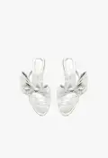 Judy High Smashed Metallic Sandal(5,Silver)