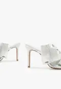 Judy High Smashed Metallic Sandal(5,Silver)
