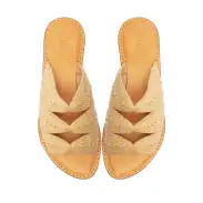 Ivy Raffia Sandal(5,Natural)