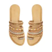 Jade Flat Sandal(5,Multicasual)