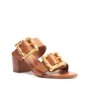 Enola Mid Block Sandal(5,New Wood)