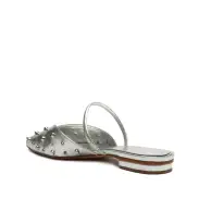Gayle Metallic Leather Flat(5,Silver)