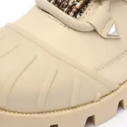 Jan Tweed Leather Bootie(5,Eggshell)