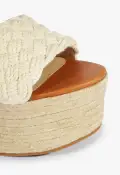 Isabel Cutout Leather Sandal(5,Beige)