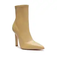 Gia Nappa Leather Bootie(5,Light Beige)