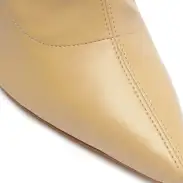 Gia Nappa Leather Bootie(5,Light Beige)