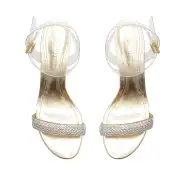 Irina Mid Vinyl Sandal(5,Platina)