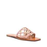 Ericka Leather Sandal(5,Sweet Rose)