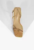 Heloise Mid Cork Sandal(5,Beige)