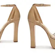 Jayda Platform Nubuck Sandal(5,Light Beige)