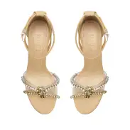 Jayda Platform Nubuck Sandal(5,Light Beige)