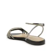 Jewell Casual Nappa Leather Sandal(5,Black)