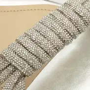 Jewell Casual Metallic Nappa Leather Sandal(5,Silver)
