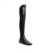 Guily Up Leather Boot(5,Black)