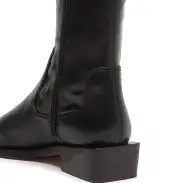 Guily Up Leather Boot(5,Black)