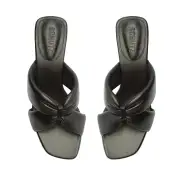Fairy Mid Nappa Leather Sandal(5,Black)
