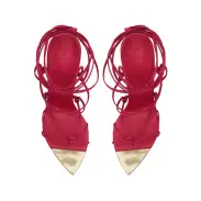 Hana Nappa Leather Sandal(5,Hot Pink)