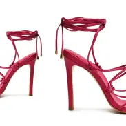 Hana Nappa Leather Sandal(5,Hot Pink)