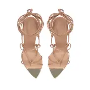 Hana Nappa Leather Sandal(5,Sweet Rose)