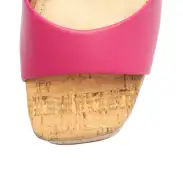 Glayce Nappa Leather Sandal(5,Hot Pink)