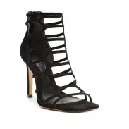Julianna Suede Sandal(5,Black)