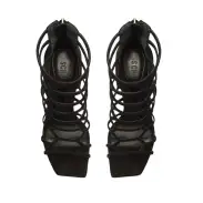 Julianna Suede Sandal(5,Black)