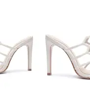 Julianna Weekend Nappa Leather Sandal(5,Pearl)