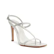 Heloise High Metallic Leather Sandal(5,Silver)