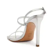 Heloise High Metallic Leather Sandal(5,Silver)