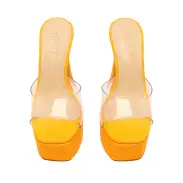 Haila Vinyl & Suede Sandal(5,Bright Sun)