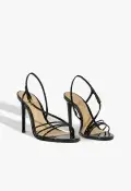 Inez Patent Leather Sandal(5,Black)