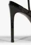 Inez Patent Leather Sandal(5,Black)