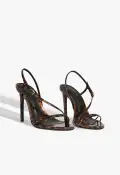 Inez Leather Sandal(5,Animal Print)