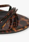 Inez Leather Sandal(5,Animal Print)