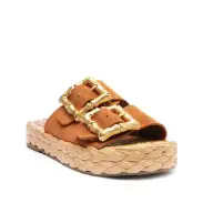 Enola Rope Flat Sandal(5,Honey Peach)