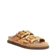 Enola Sporty Cork & Nappa Leather Sandal(5,Beige)