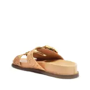 Enola Sporty Cork & Nappa Leather Sandal(5,Beige)