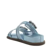 Enola Sporty Vinyl Sandal(5,Sky way)