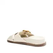 Enola Crossed Sporty Sandal(5,Pearl)