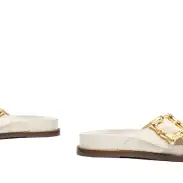 Enola Crossed Sporty Sandal(5,Pearl)